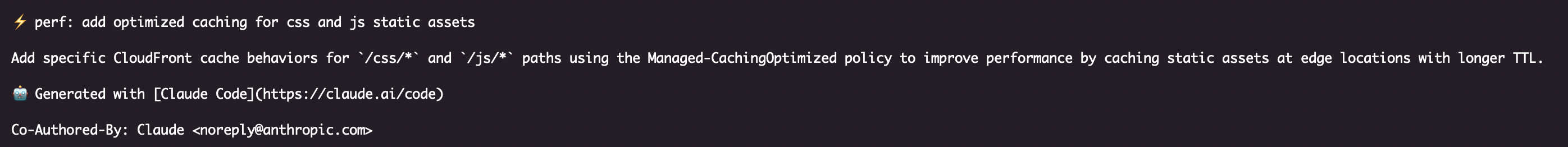 Example Commit Message